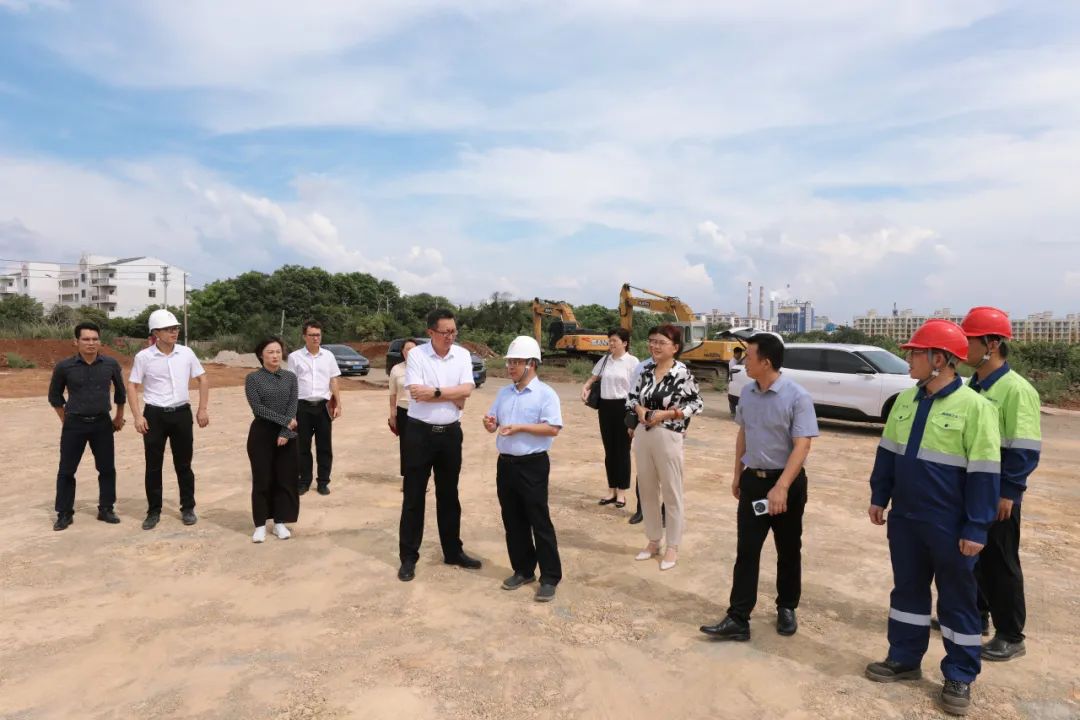 海南省工信厅到海南矿业督导氢氧化锂项目建设